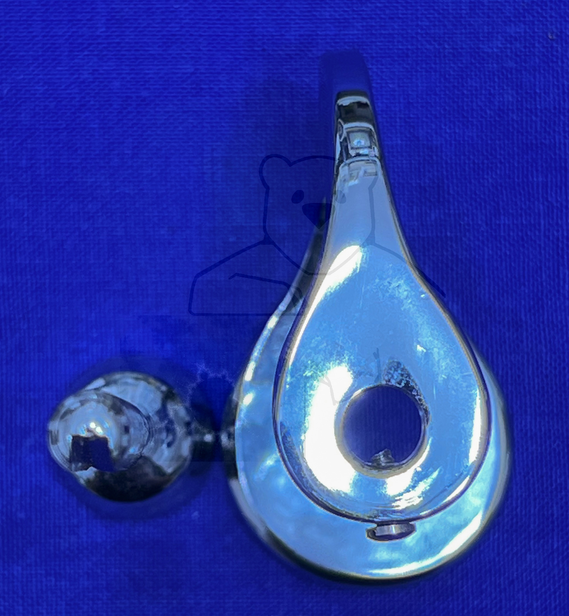 Winkelmann Klemme, Bodenplatte mit Halter, Führungsbolzen und Schraube